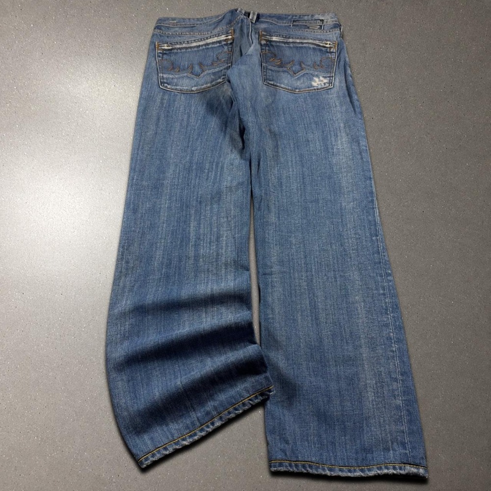Diesel Yarik Jeans Mens 35x31.5 Blue Y2K Grunge Straight Leg Archive